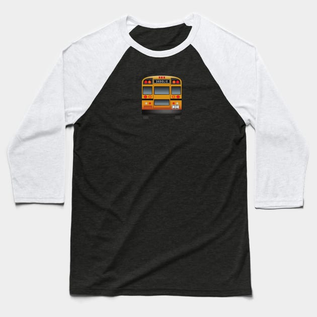 Skoolie Bus Rear Baseball T-Shirt by Van Life Garb